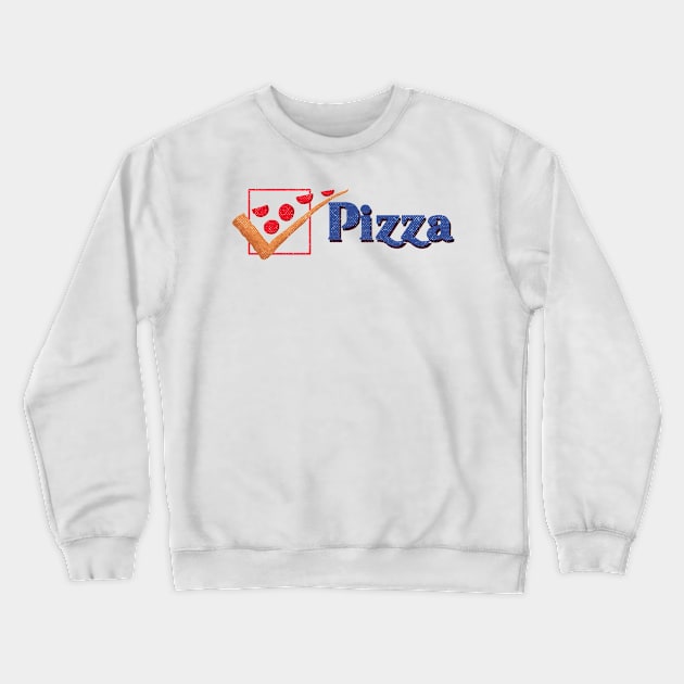 Pizza for President Crewneck Sweatshirt by kookylove